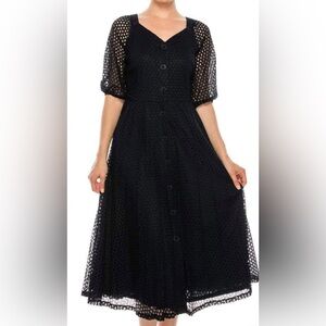 Elegant Blue Navy Dress